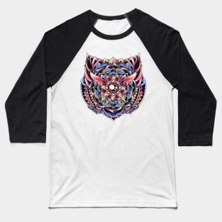 Cat Mandala Baseball T-Shirt